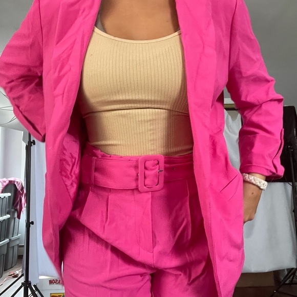 Kohl's Pants & Jumpsuits Vylette Hot Pink Work Pant Suit Poshmark